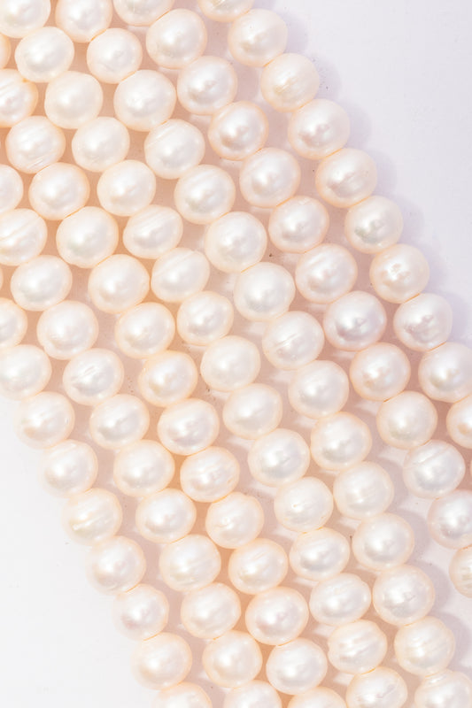 Hilo de Perla Papa Perforación Grande