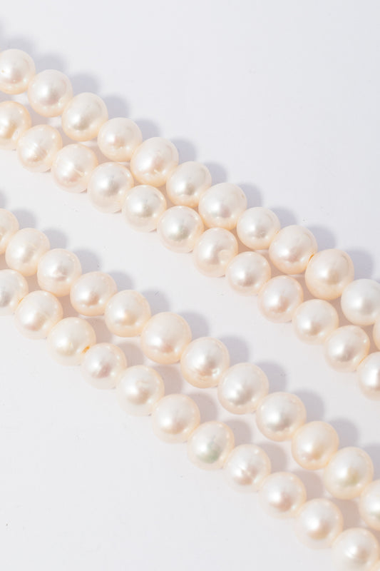 Hilo de Perla Papa Perforación Grande