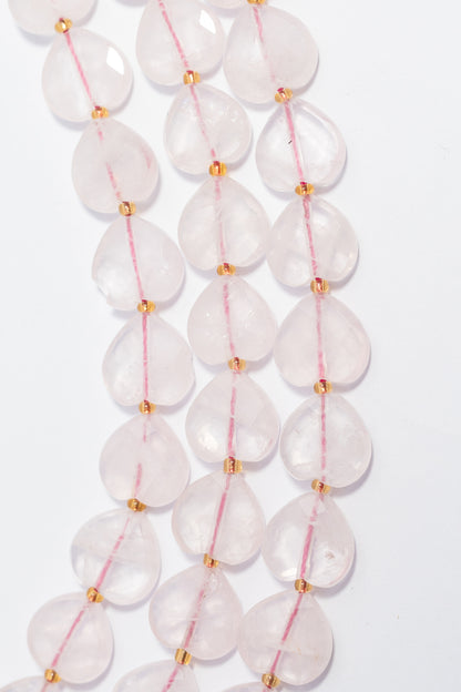 Hilo de Cuarzo Rosa Corazón