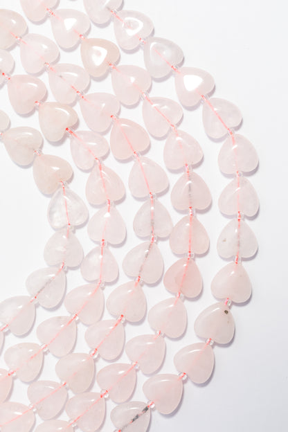 Hilo de Cuarzo Rosa Corazón