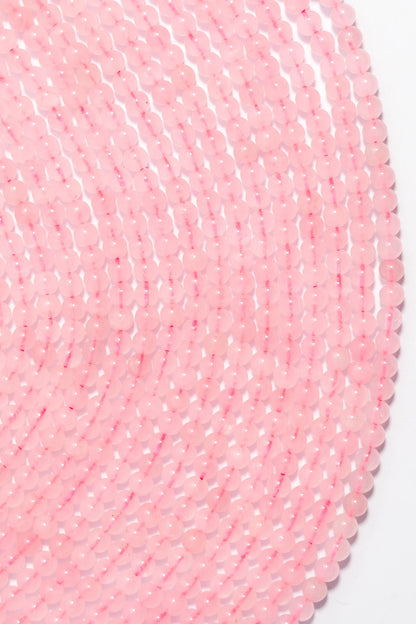 Hilo de Cuarzo Rosa "A" Bola