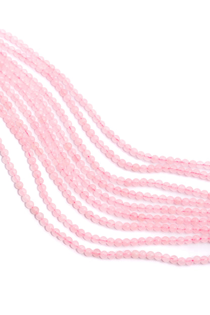 Hilo de Cuarzo Rosa "A" Bola