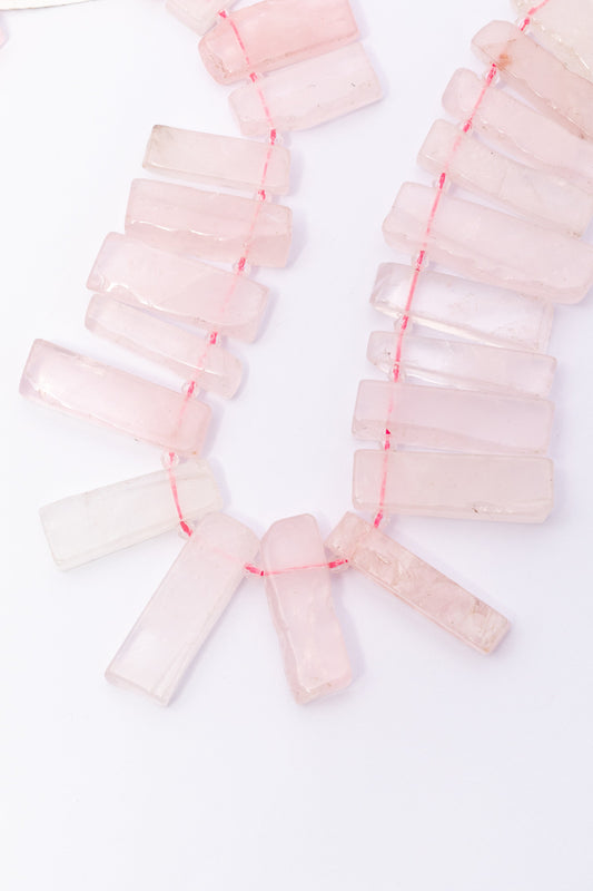 HIlo de Cuarzo Rosa Palos