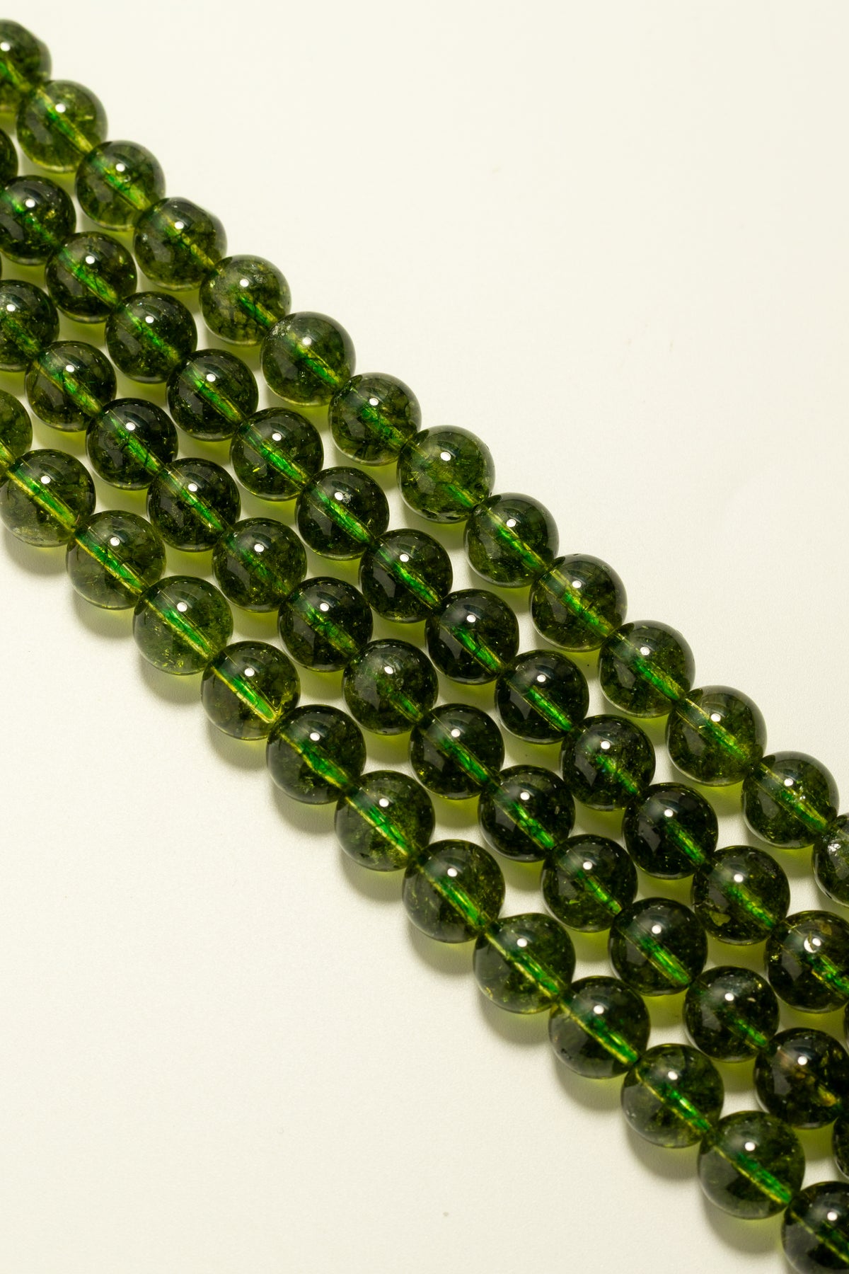 Hilo de Peridoto Verde Bola