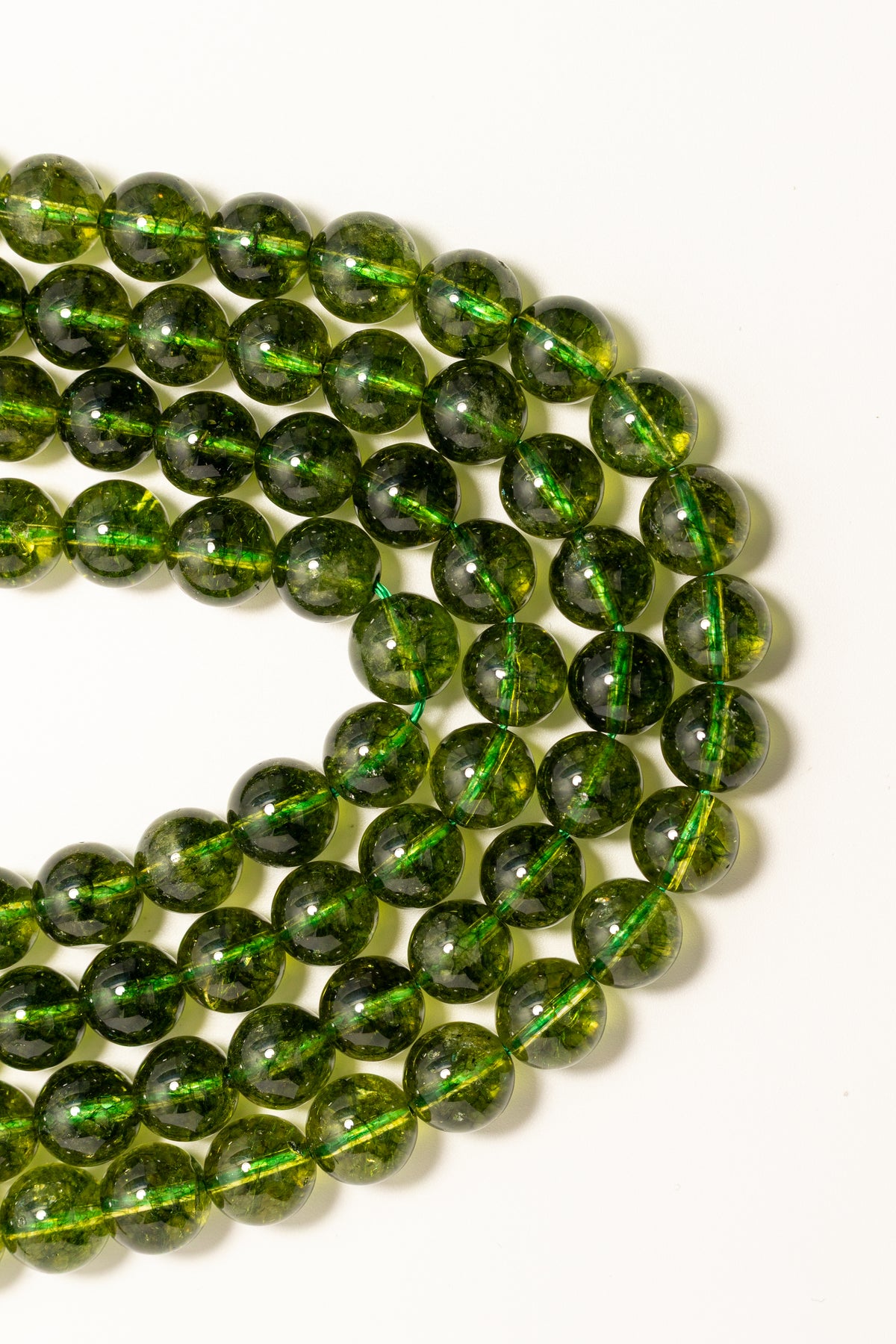 Hilo de Peridoto Verde Bola
