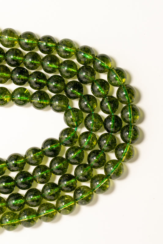 Hilo de Peridoto Verde Bola