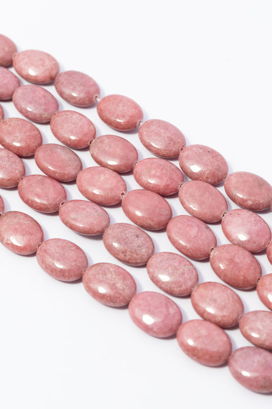 Hilo de Rodonita Oval