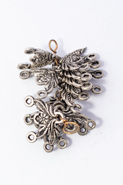 Hilo de Pewter Flor Ornamento