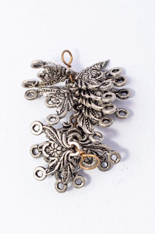 Hilo de Pewter Flor Ornamento