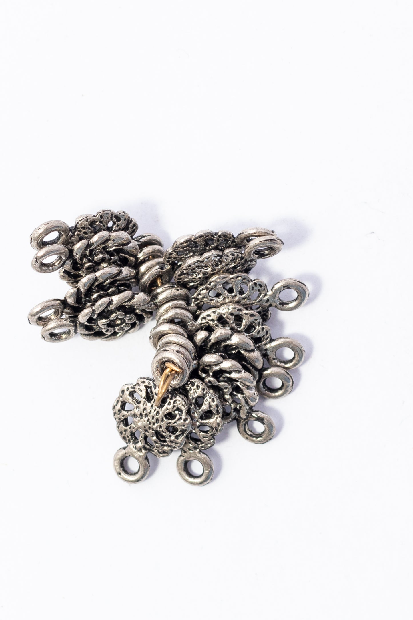 Hilo de Pewter Flor Ornamental