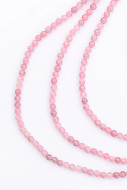 Hilo de Cuarzo Rosa de Madagascar Bola