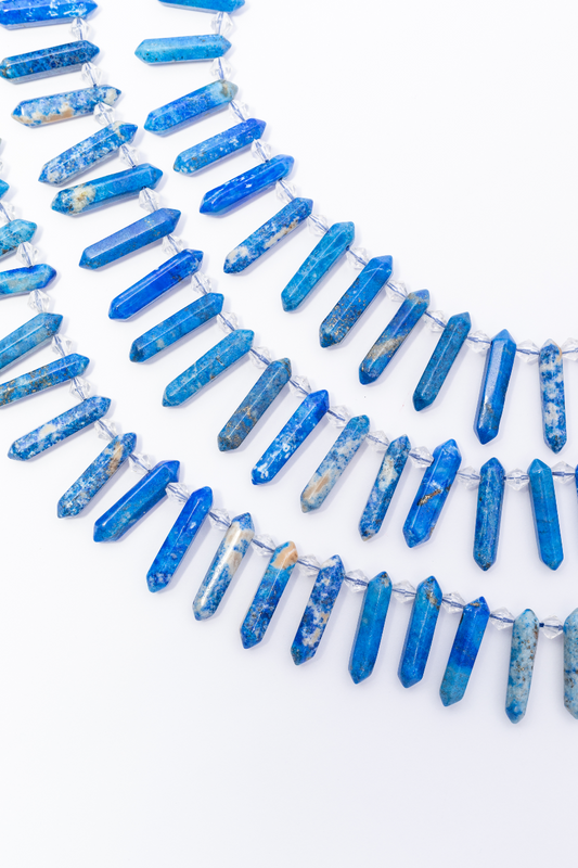 Hilo de Lapislazuli Puntas