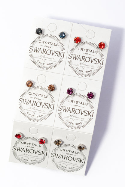 Broquel de Plata Con Swarovski por Paquete