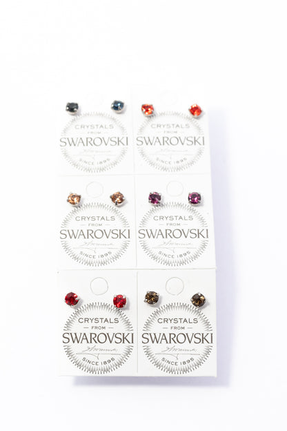 Broquel de Plata Con Swarovski por Paquete