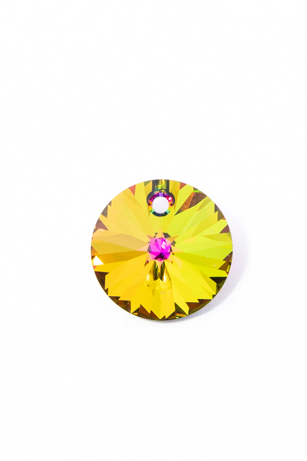 Dije de Swarovski Circulo Facetado