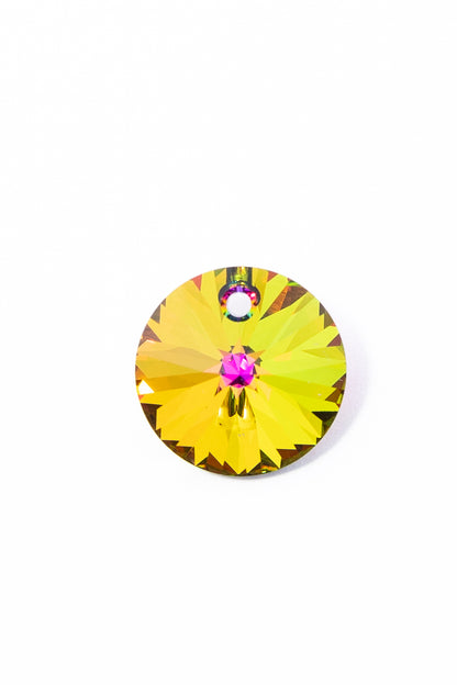 Dije de Swarovski Circulo Facetado