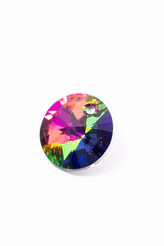 Dije de Swarovski Circulo Facetado