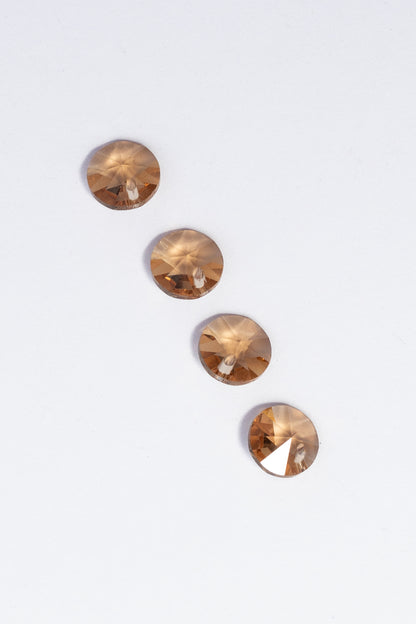 Dije de Swarovski Circulo Facetado