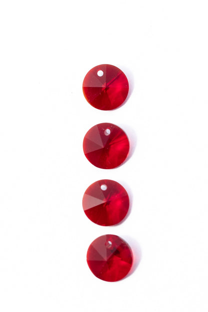 Dije de Swarovski Circulo Facetado