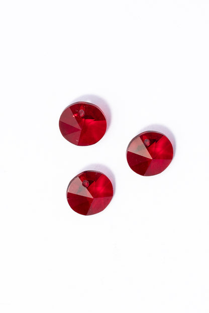 Dije de Swarovski Circulo Facetado