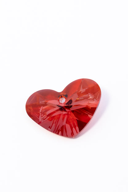 Dije de Swarovski Corazón Chato Facetado