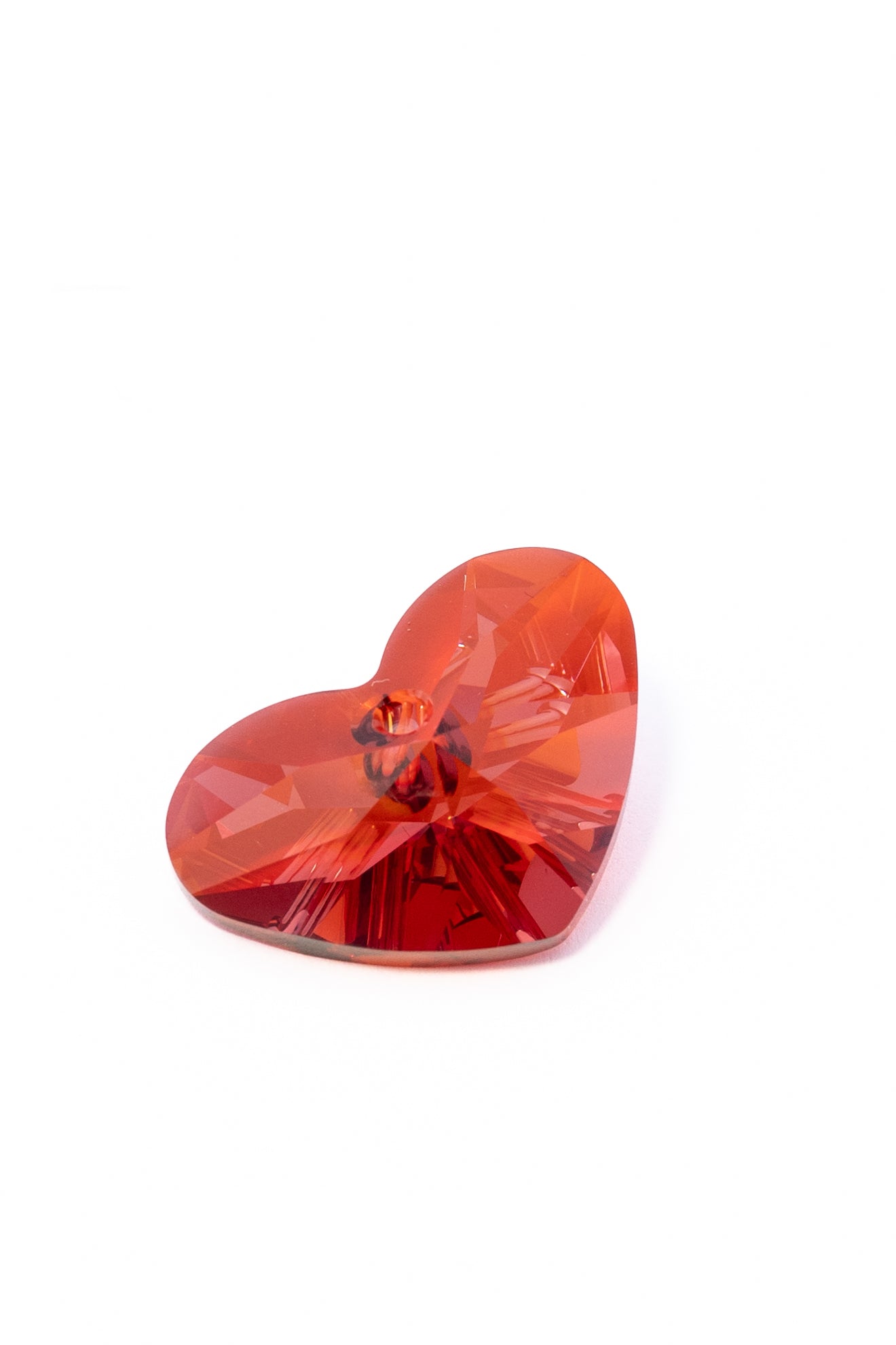 Dije de Swarovski Corazón Chato Facetado