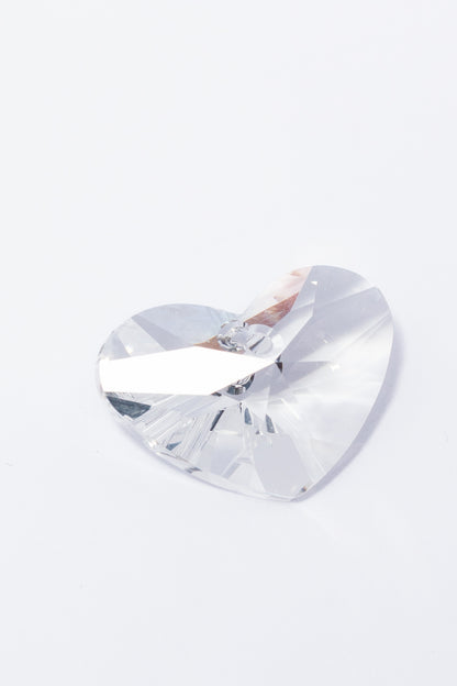 Dije de Swarovski Corazón Chato Facetado