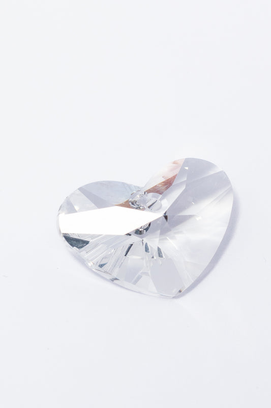 Dije de Swarovski Corazón Chato Facetado