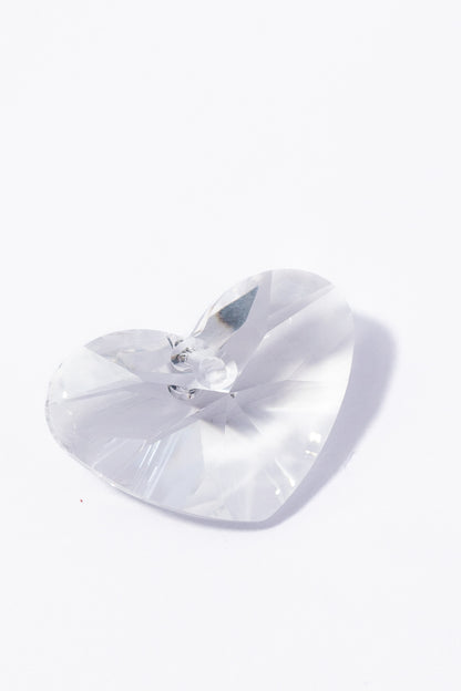 Dije de Swarovski Corazón Chato Facetado