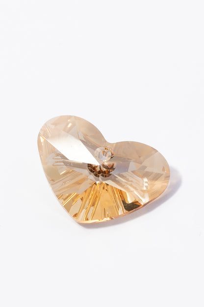 Dije de Swarovski Corazón Chato Facetado