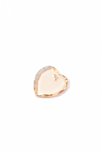 Dije de Swarovski Corazón Plano con Cortes