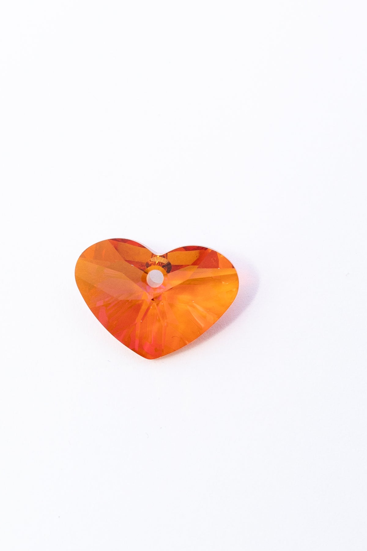 Dije de Swarovski Corazón Chato Facetado