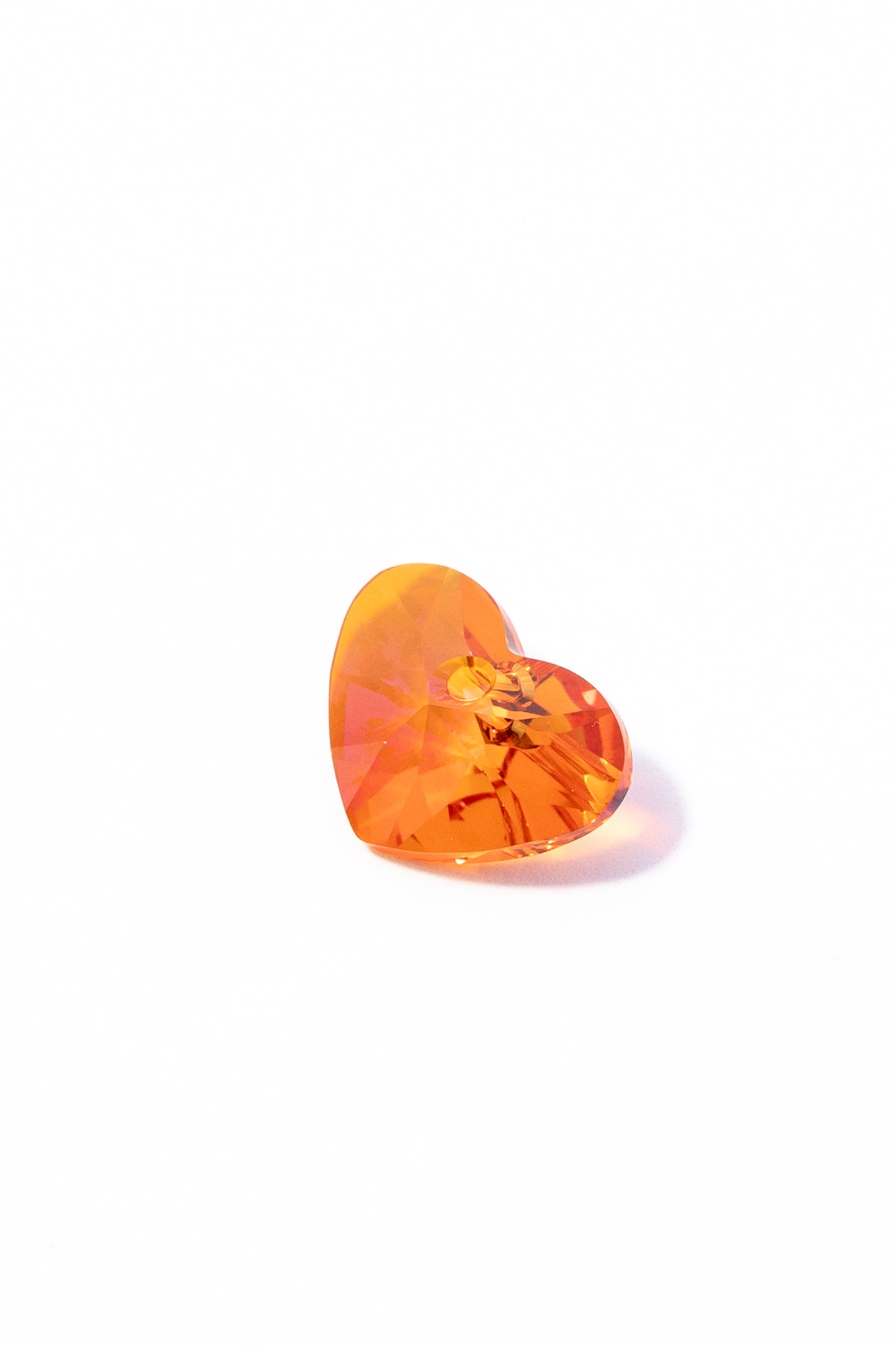 Dije de Swarovski Corazón Chato Facetado