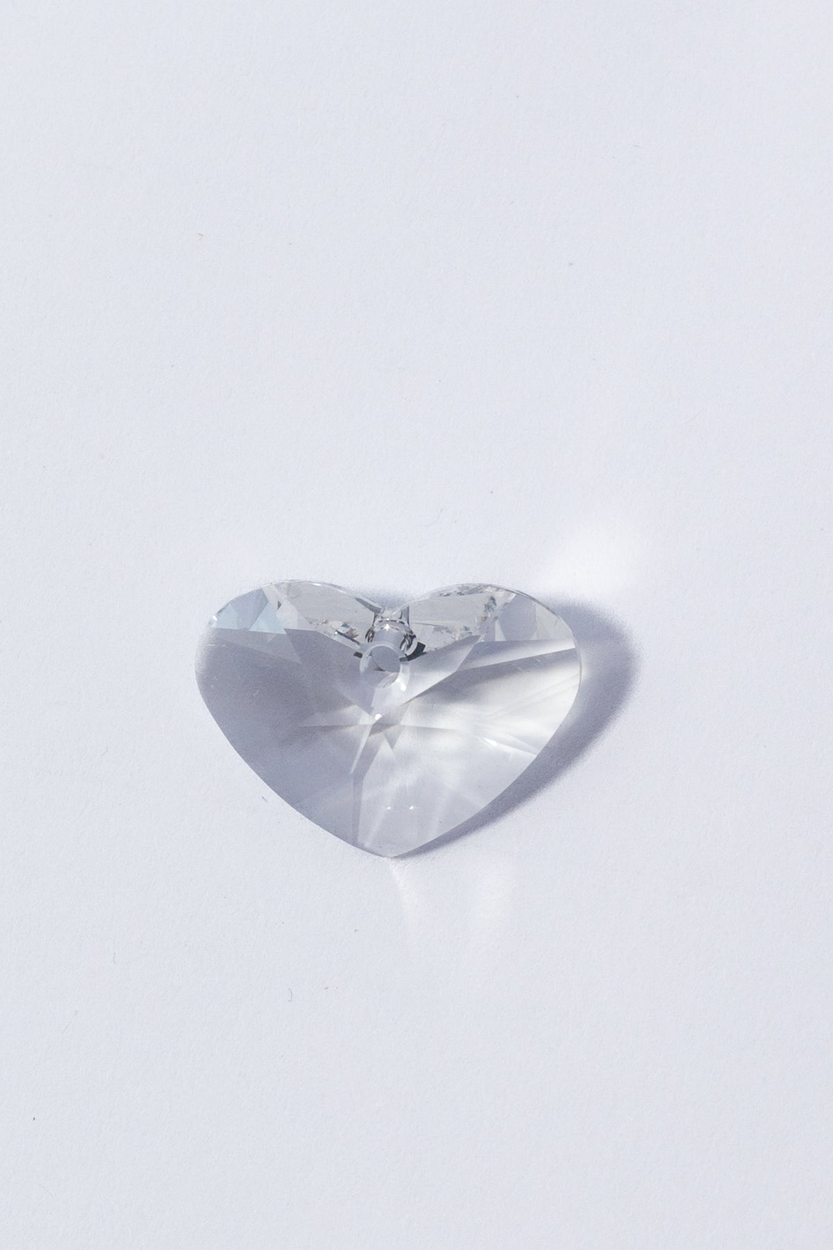 Dije de Swarovski Corazón Chato Facetado