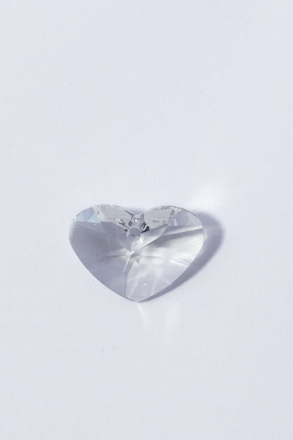 Dije de Swarovski Corazón Chato Facetado