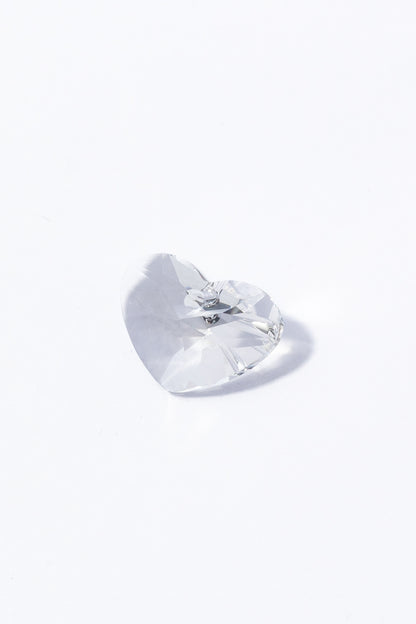 Dije de Swarovski Corazón Chato Facetado