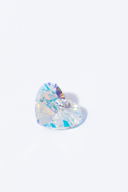 Dije de Swarovski Corazón Chato Facetado